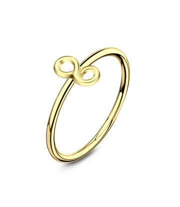 Infinity Shaped Gold Plated Nose Ring NSKR-54-GP